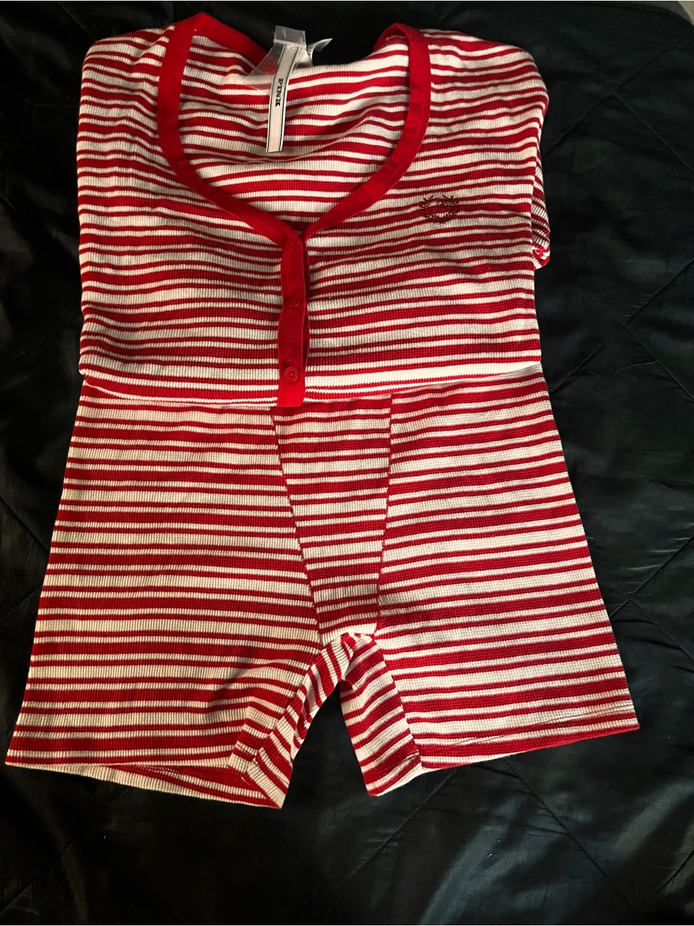 Red & White Striped pajama set PINK by Victoria’s Secret cotton new